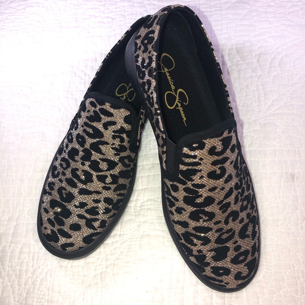 JESSICA SIMPSON Dinellia Leopard Slip On NIB Sz8.5